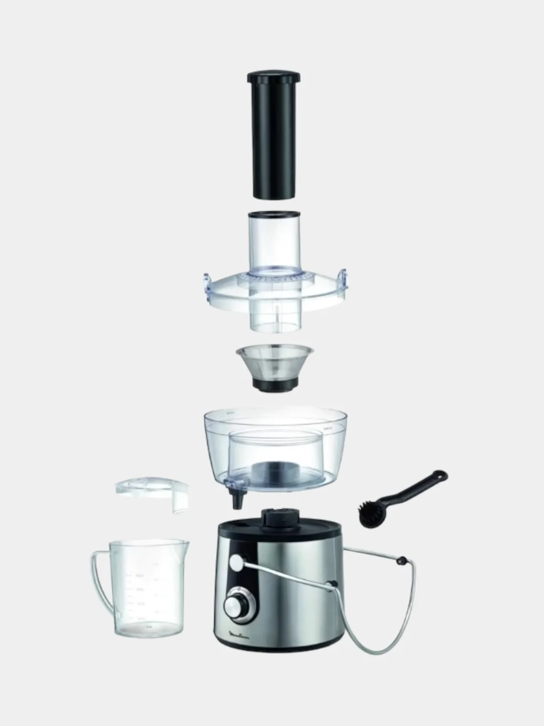Соковыжималка центробежная Moulinex Juice Express JU550D10, черный/серебристый