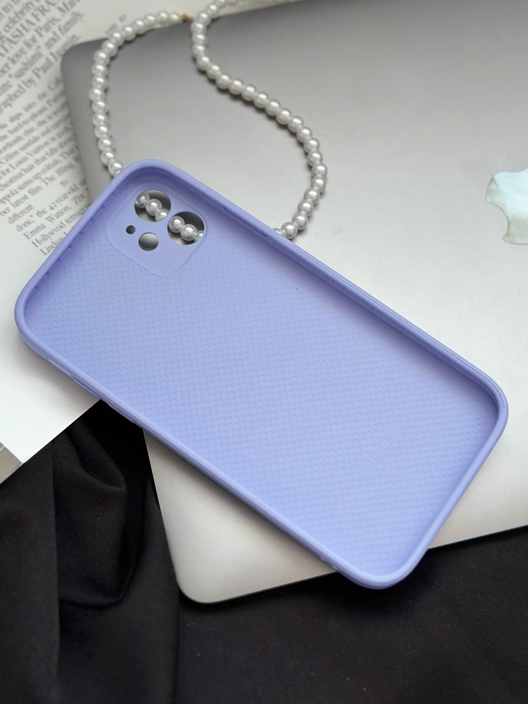Белый чехол для iPhone 11, со стеклянной панелью и защитой камеры