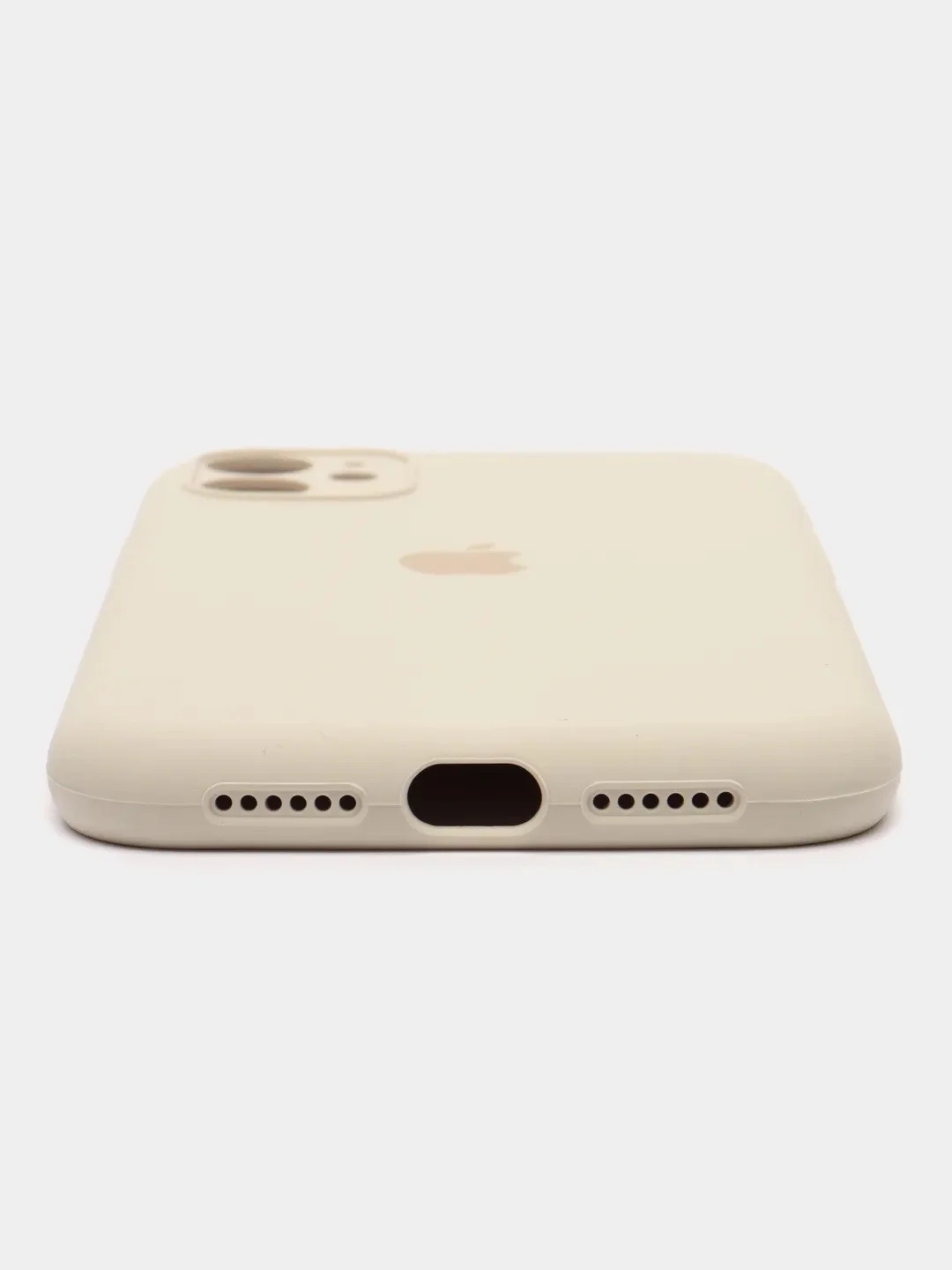 Бежевый меланж чехол iPhone, Айфон 11, 12, 12 Pro, 13, 13 Pro, 13 Pro Max силиконовый с защитой камеры