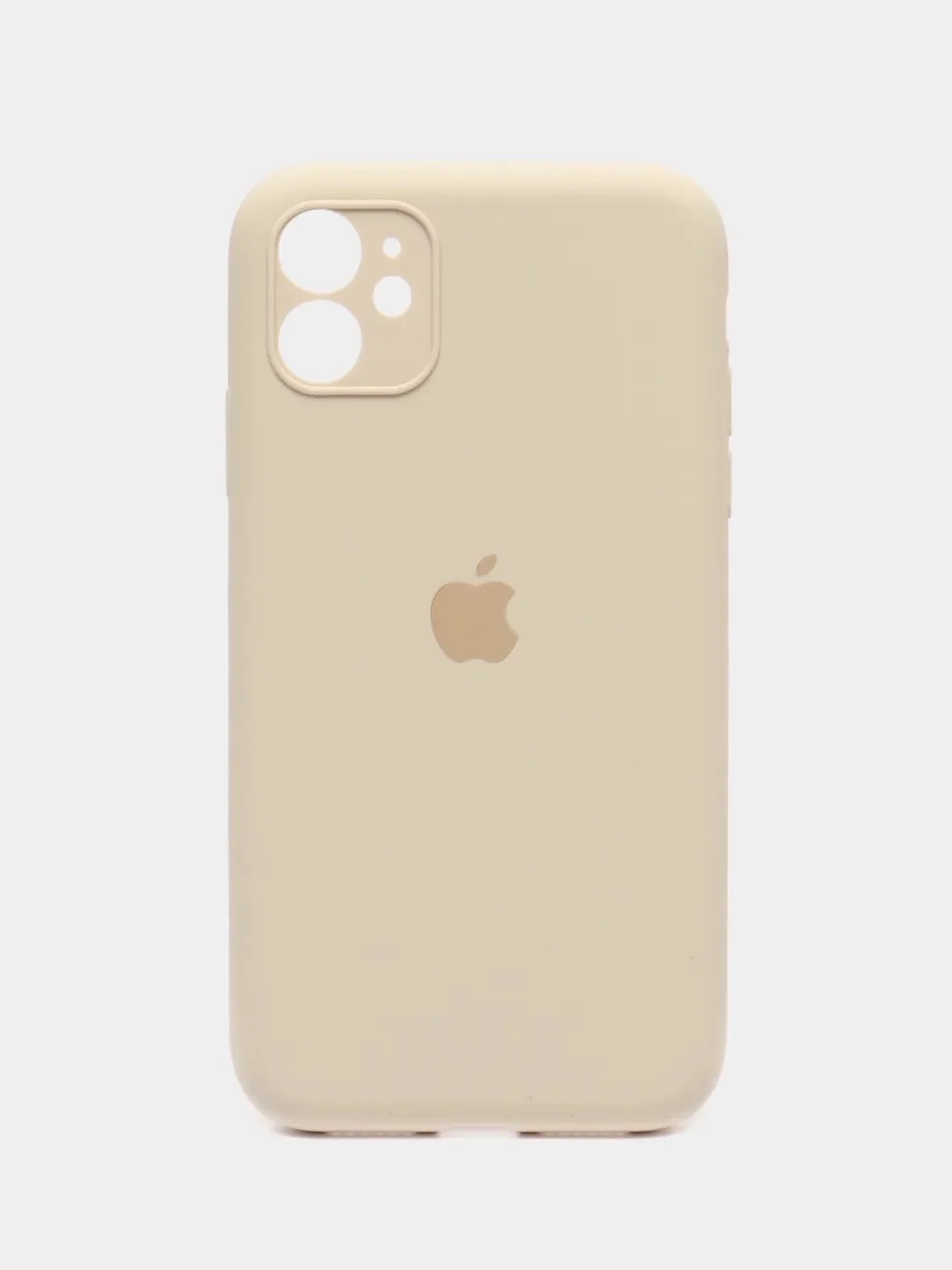 Бежевый меланж чехол iPhone, Айфон 11, 12, 12 Pro, 13, 13 Pro, 13 Pro Max силиконовый с защитой камеры