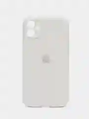Белый чехол iPhone, Айфон 11, 12, 12 Pro, 13, 13 Pro, 13 Pro Max силиконовый с защитой камеры