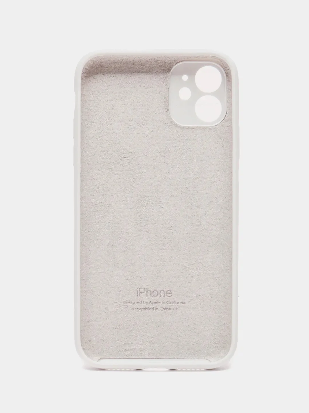 Белый чехол iPhone, Айфон 11, 12, 12 Pro, 13, 13 Pro, 13 Pro Max силиконовый с защитой камеры