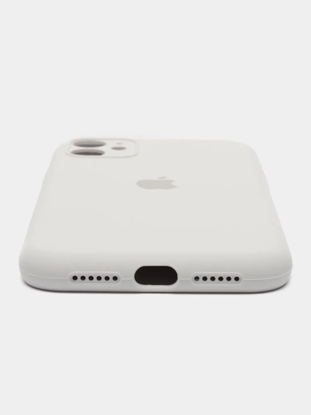 Белый чехол iPhone, Айфон 11, 12, 12 Pro, 13, 13 Pro, 13 Pro Max силиконовый с защитой камеры