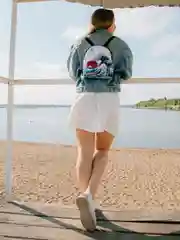 Ледяной мини рюкзак женский на лето с принтом