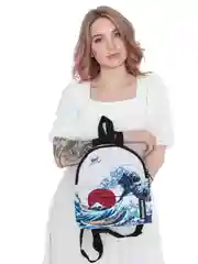 Ледяной мини рюкзак женский на лето с принтом