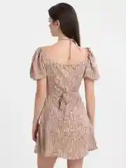 Бежевый платье женское, сарафан летний