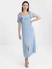 Ледяной платье женское льняное, летнее