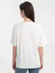 Белый футболка с принтом