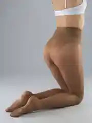 Бежевый kолготки женские с утяжкой ажурными трусиками Giulia Body 40 Den корректирующие