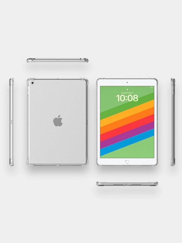 Чехол для iPad mini 6, силикон, прозрачный, противоударный