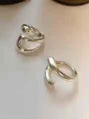 Серебряный комплект женских объемных колец в форме спирали, набор из 2 штук