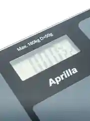 Серый электронные напольные весы Aprilla ABS-1033 до 180 кг, точность 50 г, индикация температуры