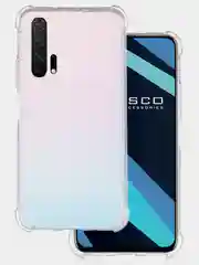 Противоударный чехол для Honor 20 Pro силиконовый ROSCO прозрачный с усиленными углами