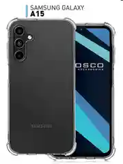 Прозрачный противоударный чехол для Samsung Galaxy A15 силиконовый ROSCO прозрачный, усиленные углы