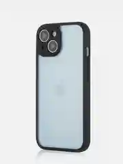 Белый чехол для iPhone 15 / 15 Plus / 15 Pro / 15 Pro Max пластик с силиконовой окантовкой, ROSCO