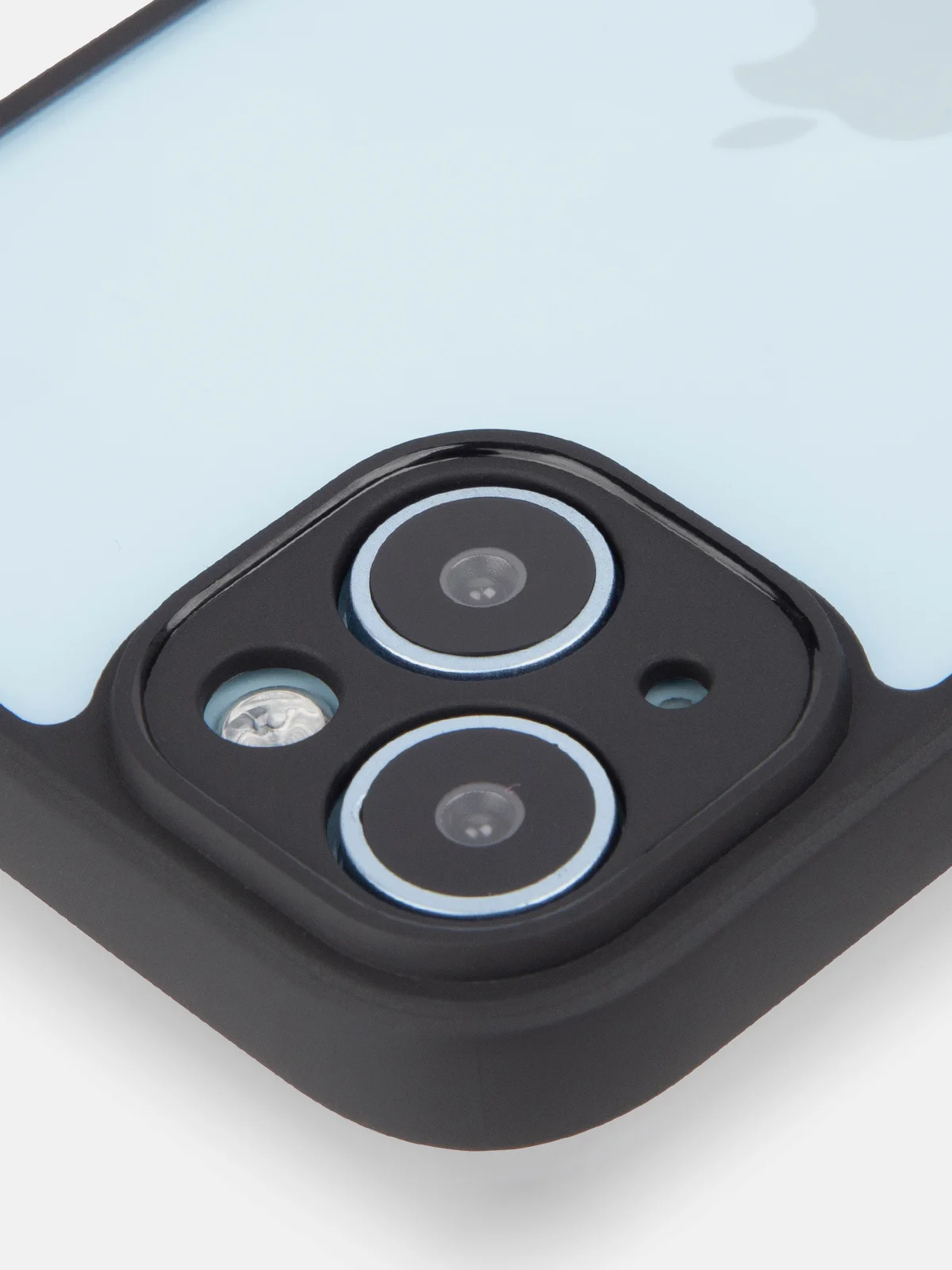 Белый чехол для iPhone 15 / 15 Plus / 15 Pro / 15 Pro Max пластик с силиконовой окантовкой, ROSCO