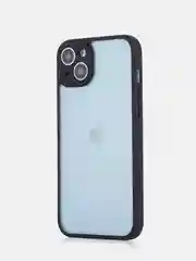 Белый чехол для iPhone 15 / 15 Plus / 15 Pro / 15 Pro Max пластик с силиконовой окантовкой, ROSCO