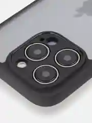 Белый чехол для iPhone 15 / 15 Plus / 15 Pro / 15 Pro Max пластик с силиконовой окантовкой, ROSCO