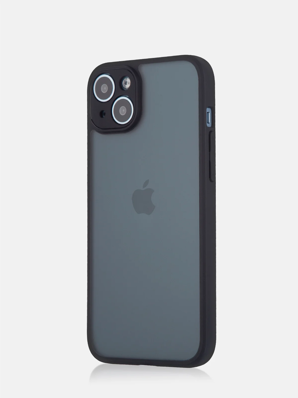 Черный чехол для iPhone 15 / 15 Plus / 15 Pro / 15 Pro Max пластик с силиконовой окантовкой, ROSCO