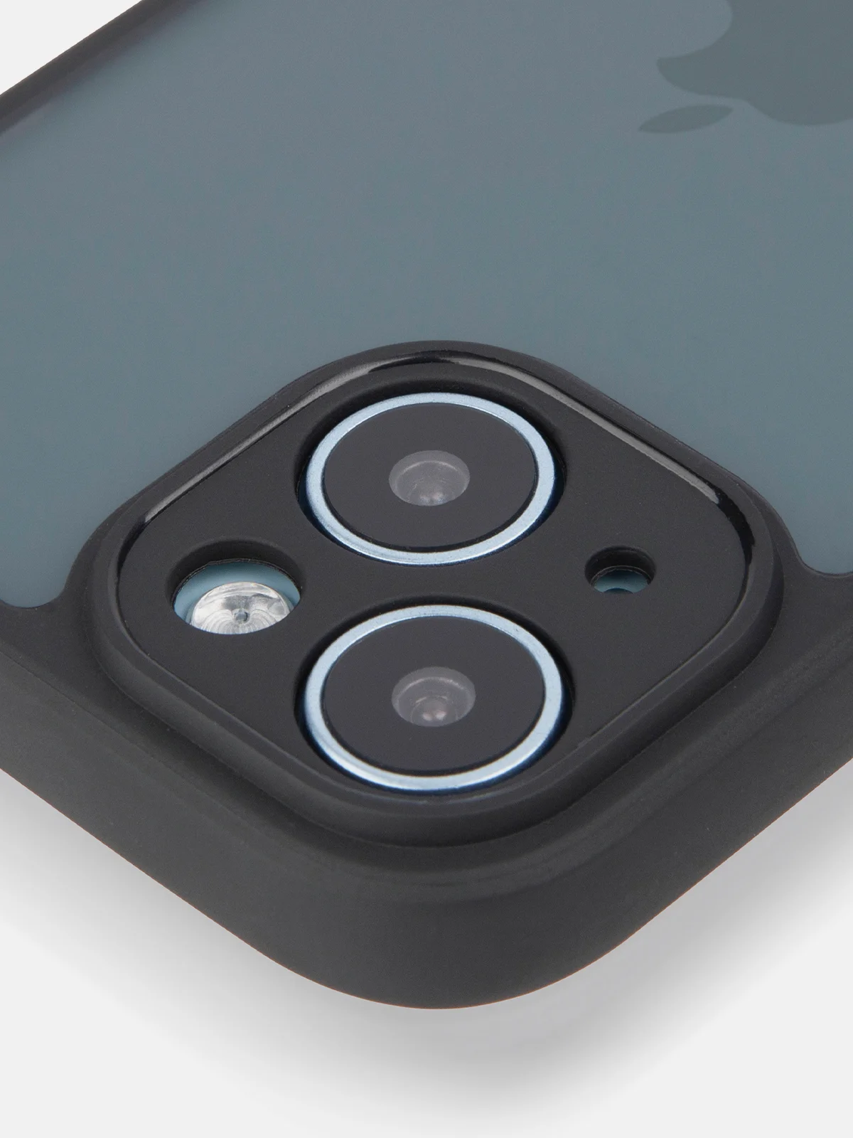 Черный чехол для iPhone 15 / 15 Plus / 15 Pro / 15 Pro Max пластик с силиконовой окантовкой, ROSCO