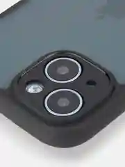 Черный чехол для iPhone 15 / 15 Plus / 15 Pro / 15 Pro Max пластик с силиконовой окантовкой, ROSCO