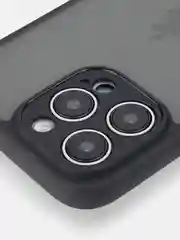 Черный чехол для iPhone 15 / 15 Plus / 15 Pro / 15 Pro Max пластик с силиконовой окантовкой, ROSCO