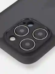 Черный чехол для iPhone 15 / 15 Plus / 15 Pro / 15 Pro Max пластик с силиконовой окантовкой, ROSCO