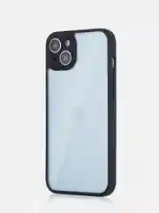 Белый чехол для iPhone 15 / 15 Plus / 15 Pro / 15 Pro Max пластик с силиконовой окантовкой, ROSCO