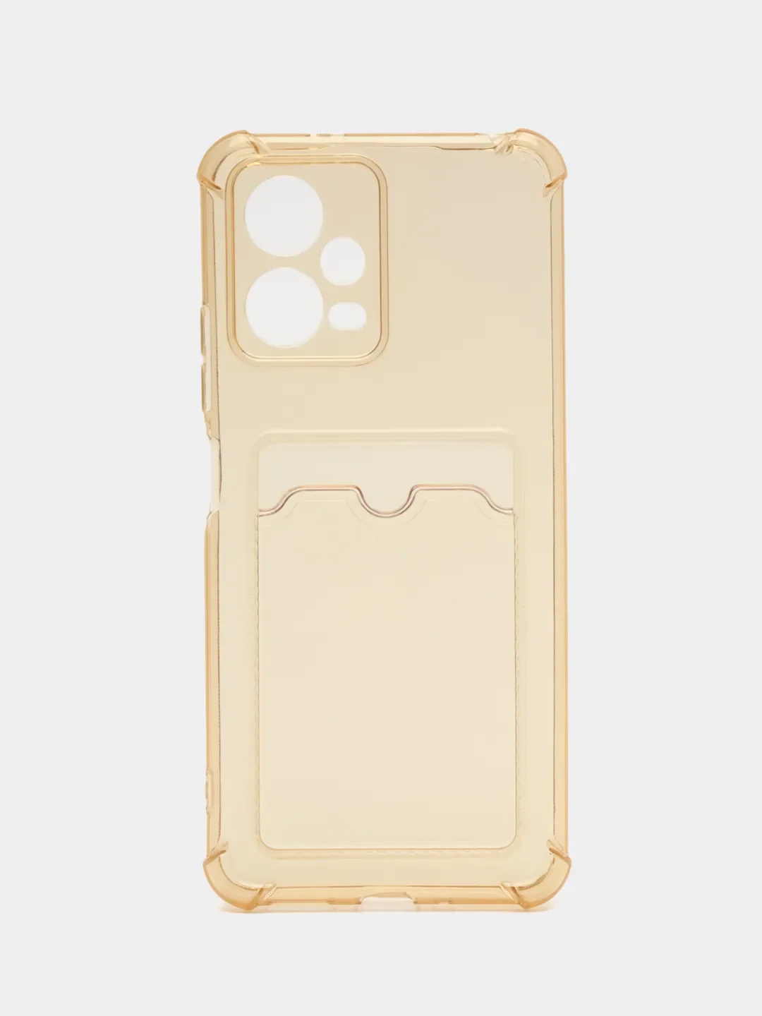 Бежевый чехол для Xiaomi Redmi Note 12 5G, Poco X5 (Сяоми Нот 12 5Г, Поко Х5), прозрачный