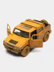 Желтый металлическая машинка 1:40 2005 Hummer H2 SUT (Muddy) KT5097DY