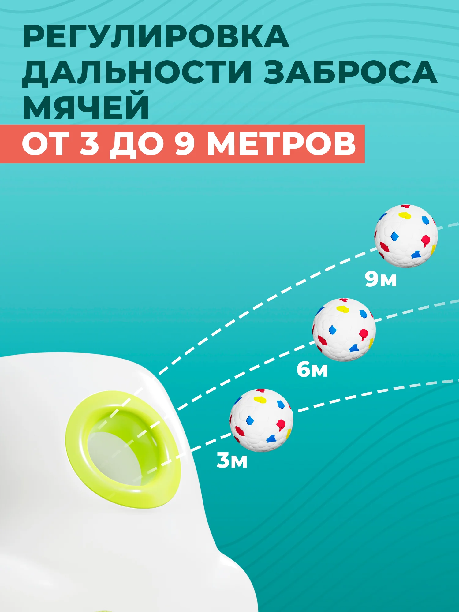 Серый интерактивная игрушка для собак, метатель мячей, катапульта автоматическая, 3 режима