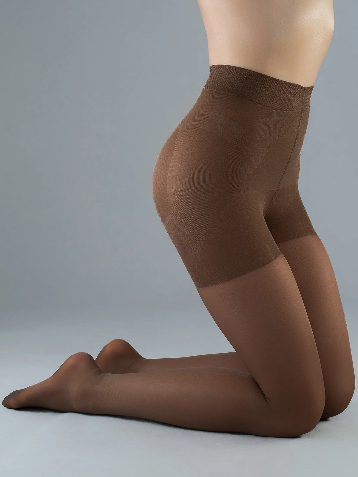 Коричневый колготки с утяжкой Giulia EFFECT UP 40