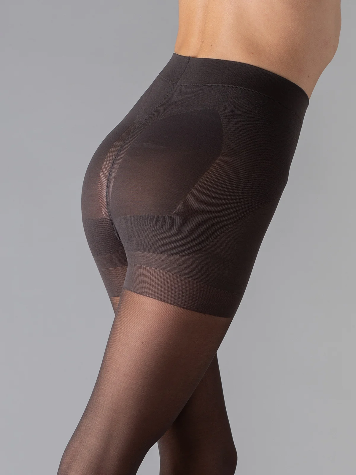 Коричневый колготки с утяжкой Giulia EFFECT UP 40