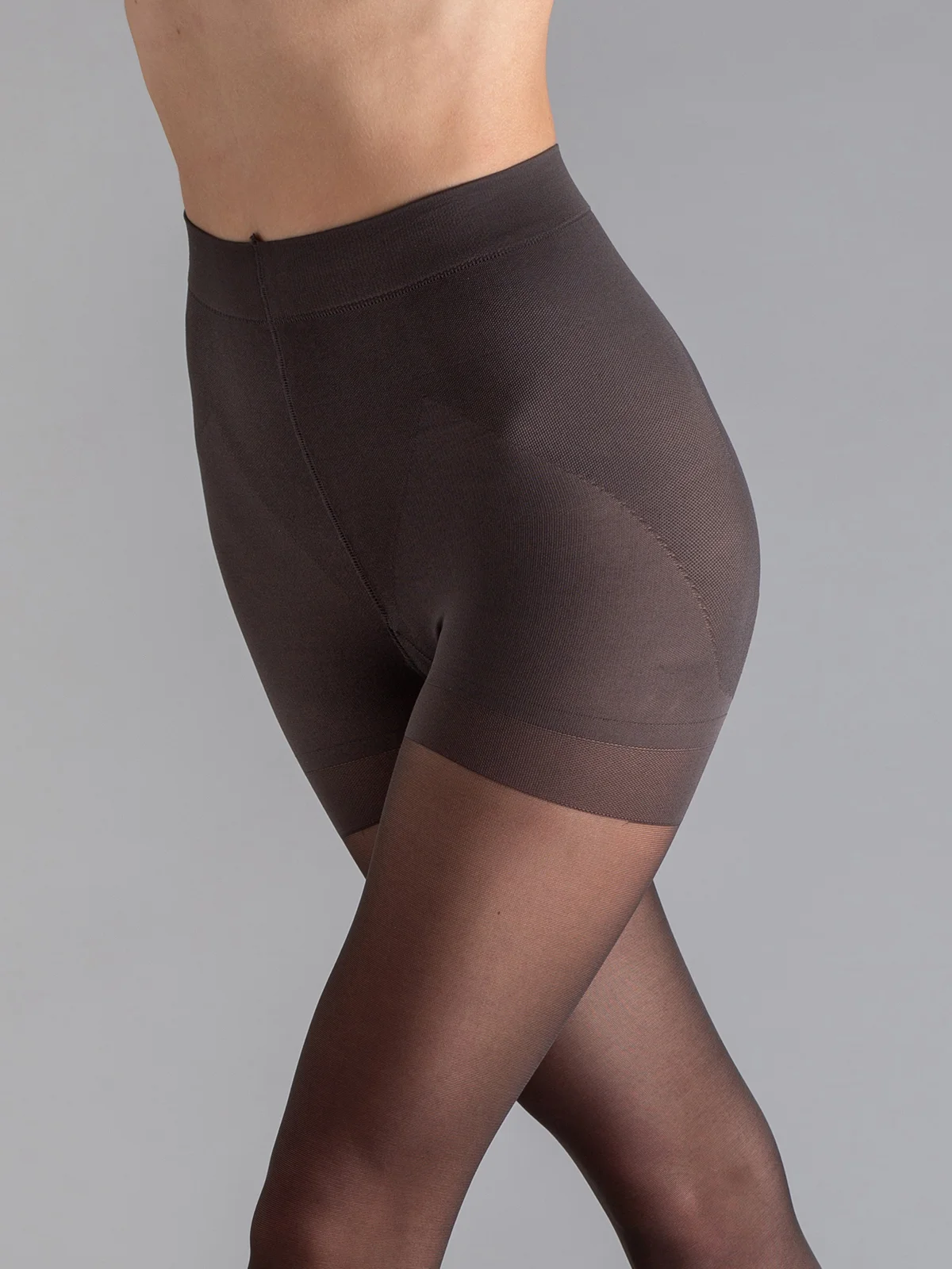 Коричневый колготки с утяжкой Giulia EFFECT UP 40