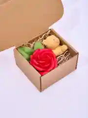 Мыло ручной работы мишка и роза