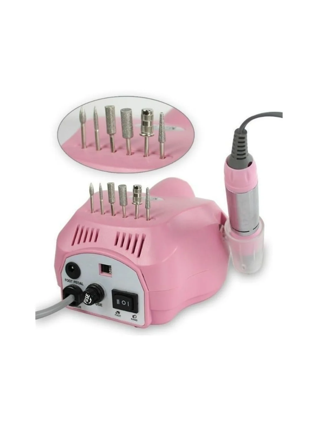 Белый аппарат для маникюра и педикюра Nail Master 45000 об/мин