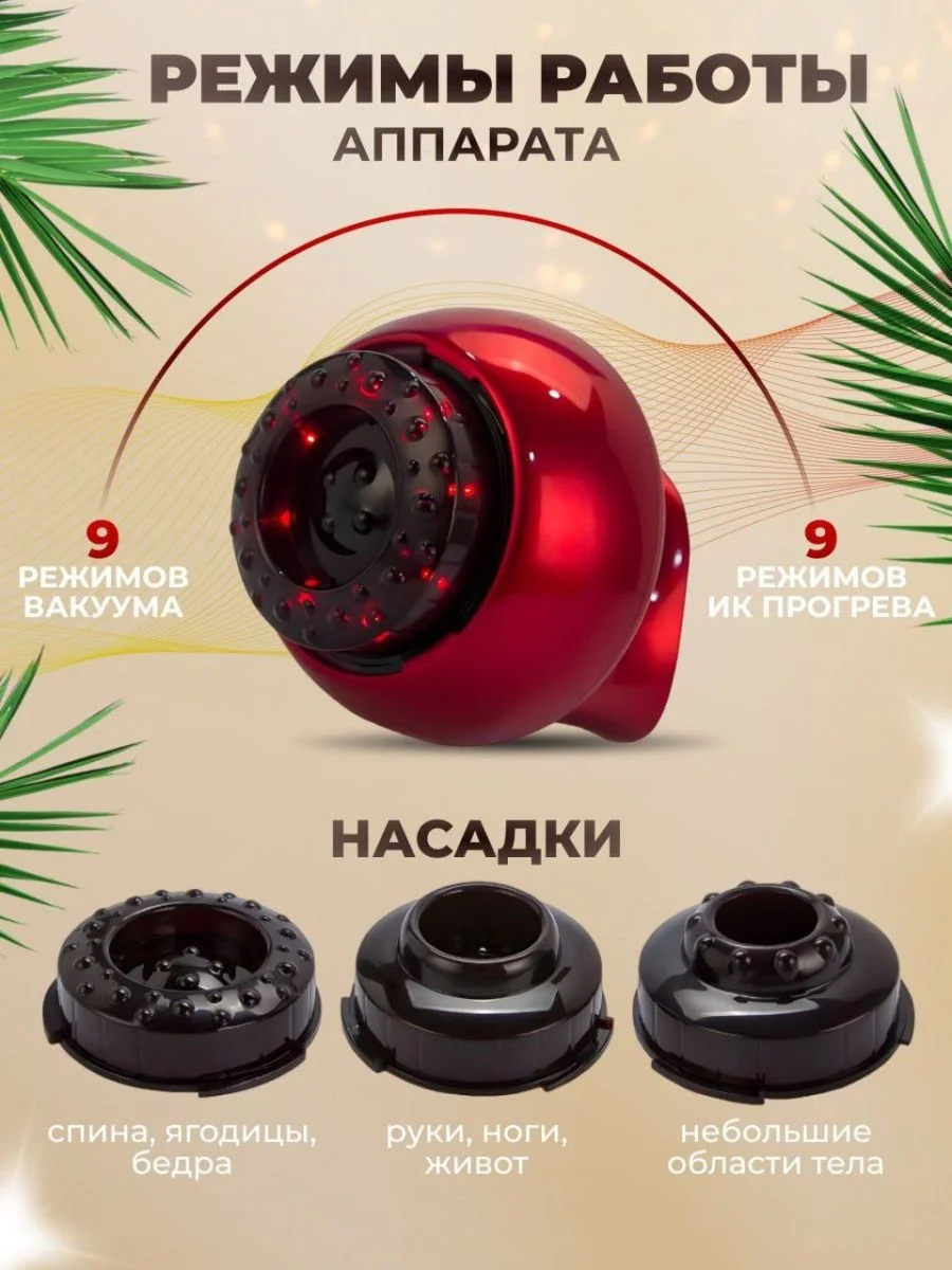 Вакуумный массажер LPG, антицеллюлитный, для тела