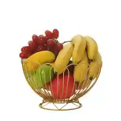 Фруктовница металлическая, корзина для фруктов сервировочная