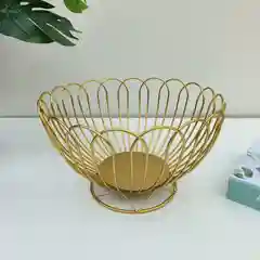 Фруктовница металлическая, корзина для фруктов сервировочная