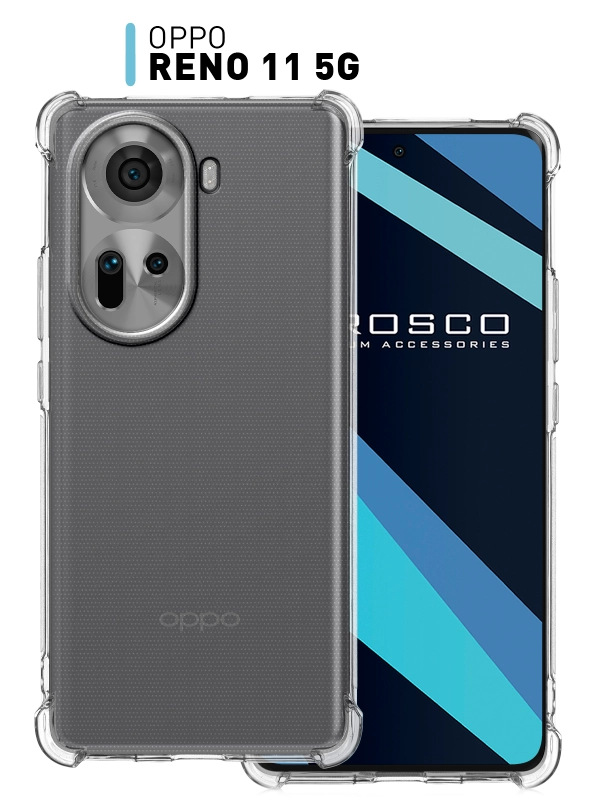 Противоударный чехол для Oppo Reno 11 5G / 11F 5G силиконовый ROSCO с усиленными углами