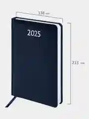 Ежедневник датированный 2025 Brauberg, планер планинг записная книжка А5, балакрон