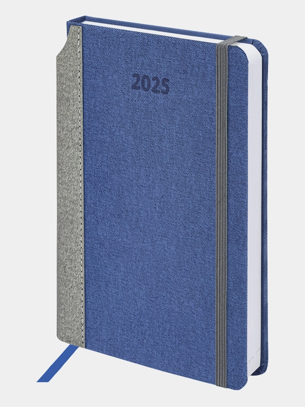 Ежедневник датированный 2025 Brauberg, планер планинг записная книжка А5, под кожу