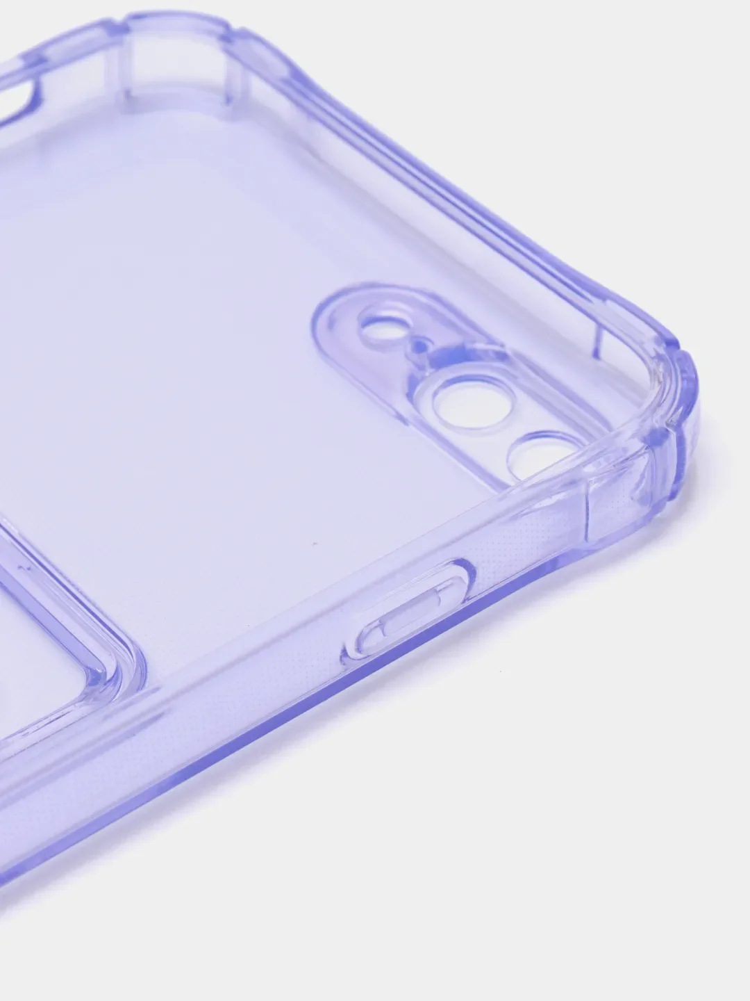 Лавандовый чехол для iPhone  7 Plus, 8 Plus (Айфон 7 Плюс, 8 Плюс)с карманом для карт, прозрачный