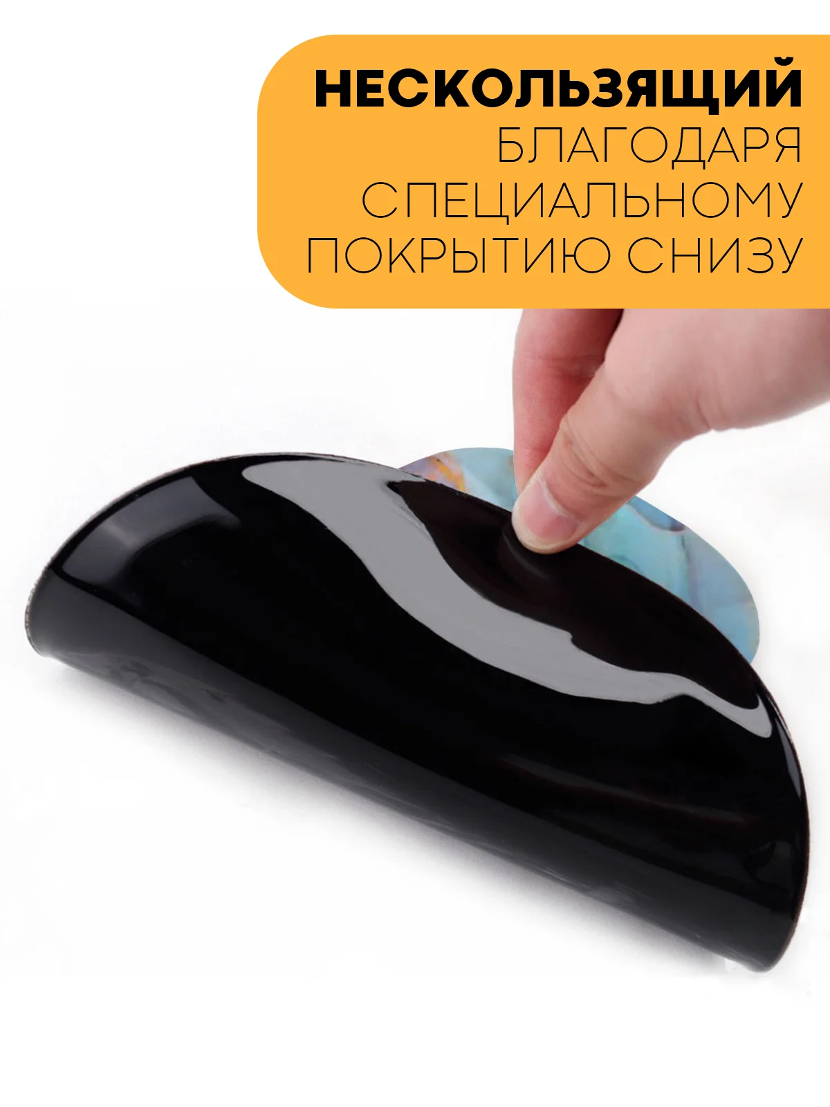 Бирюзовый игровой коврик для компьютерной мыши КАРТОФАН гелевый с подушкой под запястье с принтом