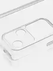 Прозрачный чехол для Vivo V30/ V30 Lite 4G силиконовый ROSCO матовый/ прозрачный, бортик защита камер