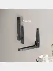 Черный кронштейн для микроволновой печи ONKRON MW-400, универсальное, до 40 кг