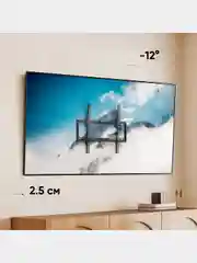 Черный кронштейн для телевизора 26"-55" ONKRON TME-44B, фиксированный, до 45 кг, черный