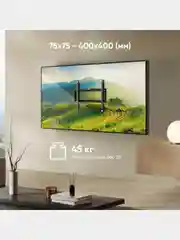 Черный кронштейн для телевизора 26"-55" ONKRON  FME-44B, фиксированный, до 45 кг, черный