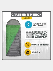 Спальный мешок SUMMER 0C правый