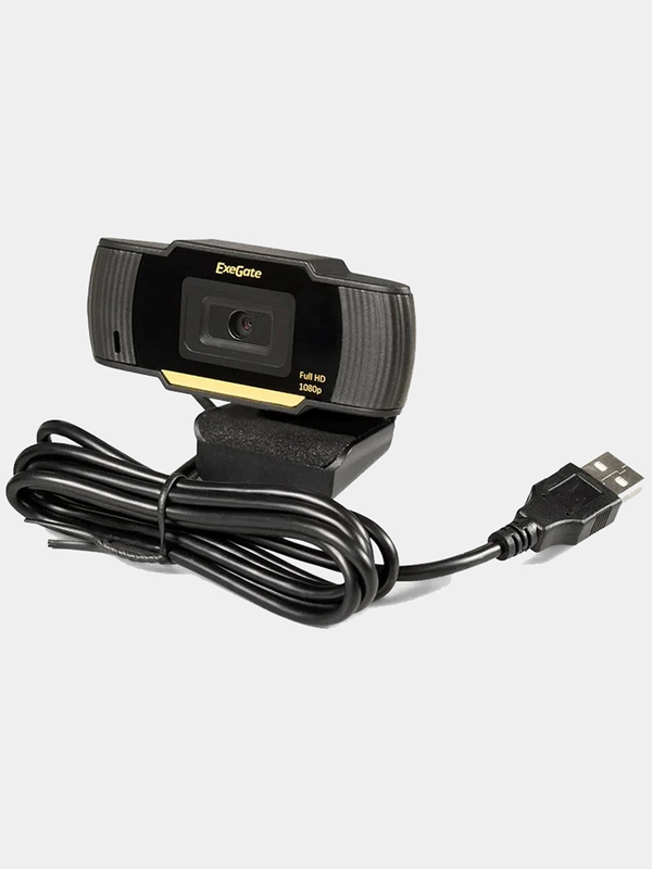 Вeб-камера ExeGate GoldenEye C920 Full HD (матрица 1/3" 2 Мп, 1920х1080, USB, микрофон